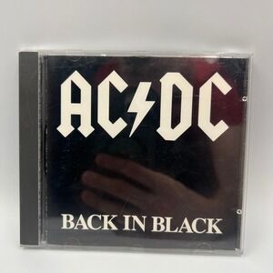 AC/DC Back in Black CD Atlantic 16018-2 Hard Rock 1980 Vintage Audio